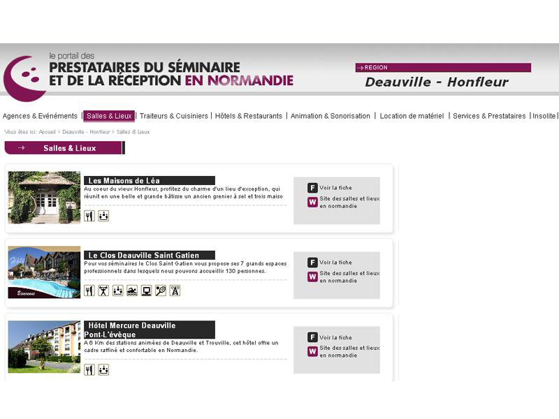 Portail r�ception en Normandie