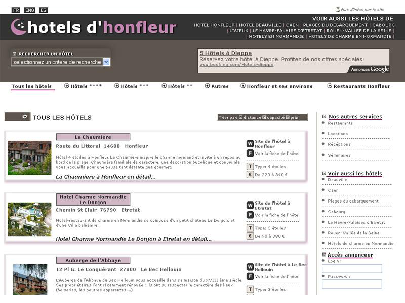 H�tels � Honfleur