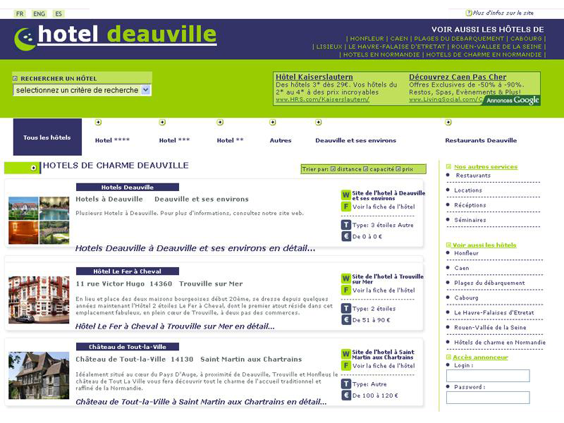 H�tels � Deauville