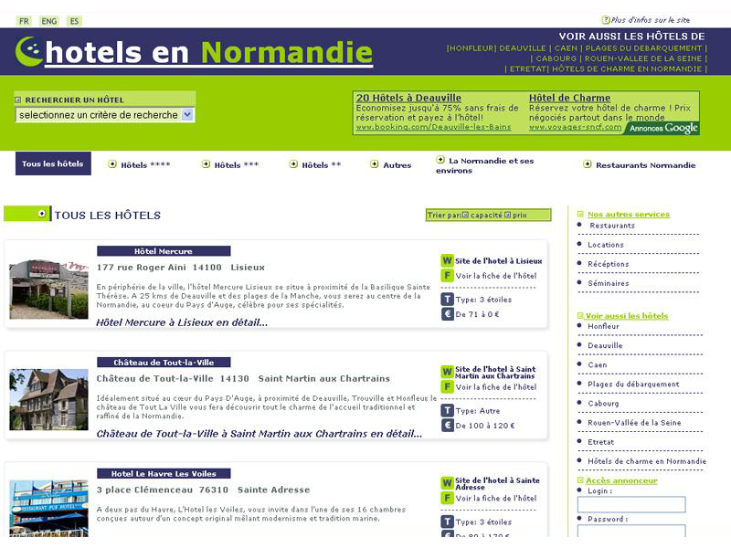 H�tels en Normandie