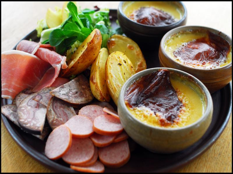 Fondue gratin�e aux trois fromages normands