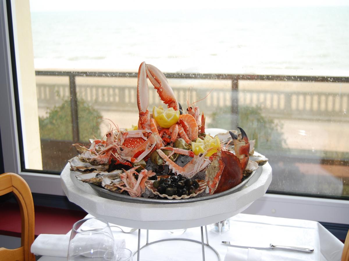 Restaurant Cabourg Le Beau Site Menus et Carte Fruits de mer Poissons