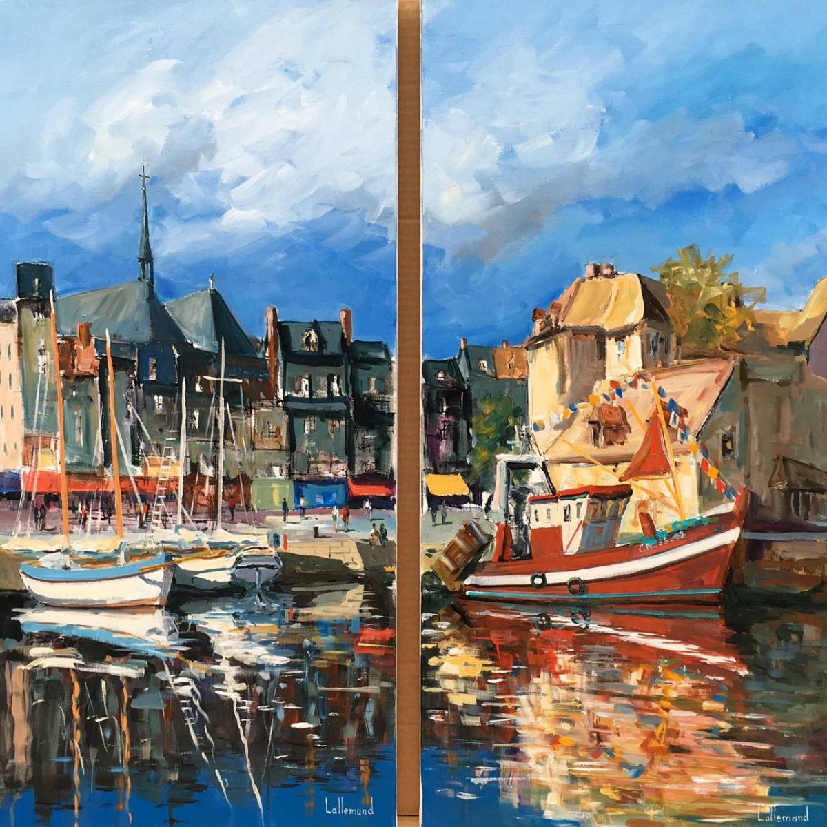 Oeuvres sur Honfleur, peintures, huiles sur toiles et aquarelles ART