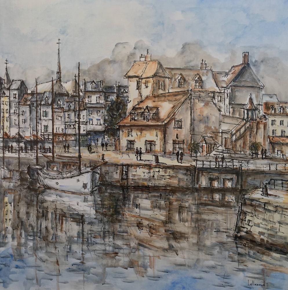 Oeuvres sur Honfleur, peintures, huiles sur toiles et aquarelles ART