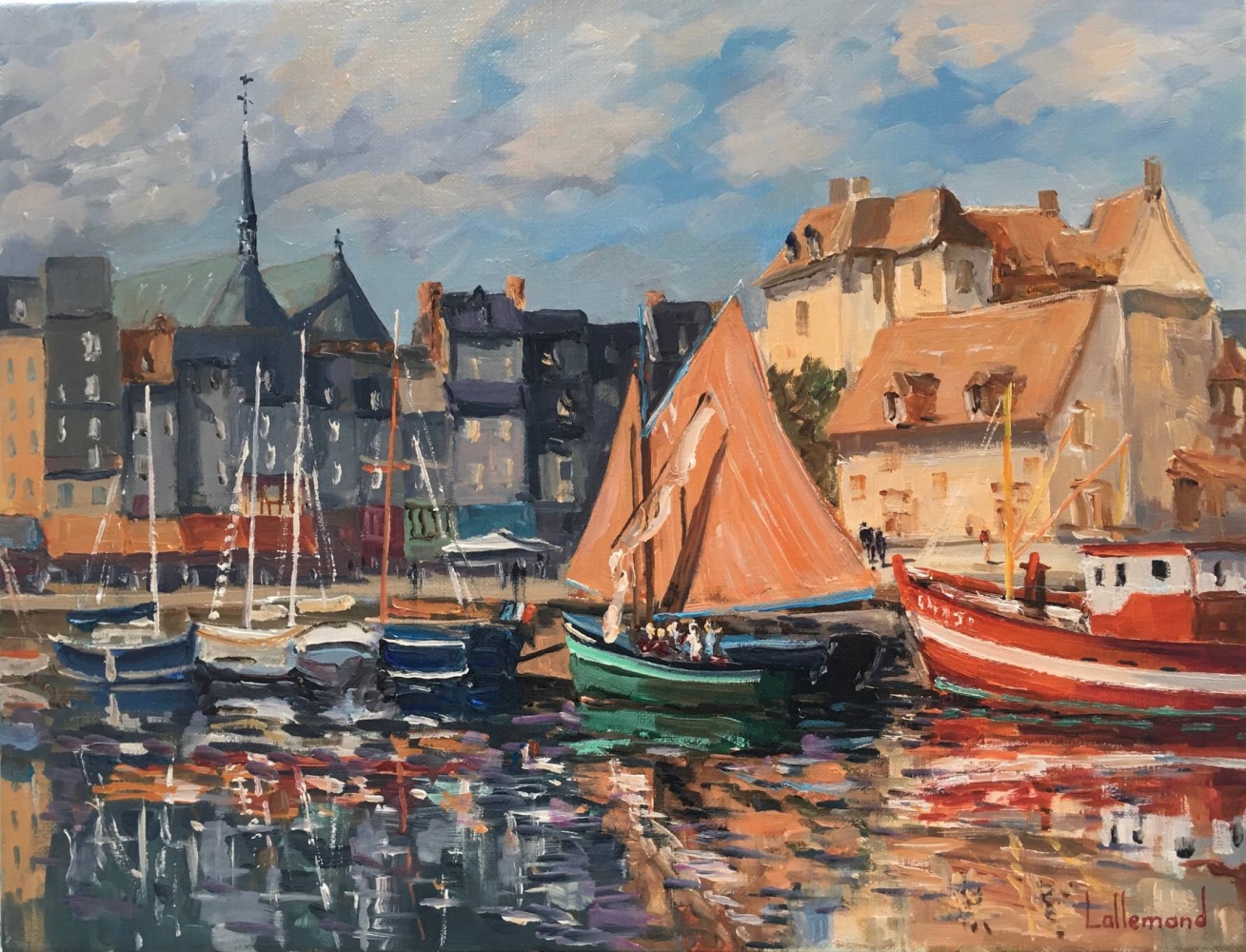 la retrospective des oeuvres vendues Peintre Honfleur Daniel Lallemand
