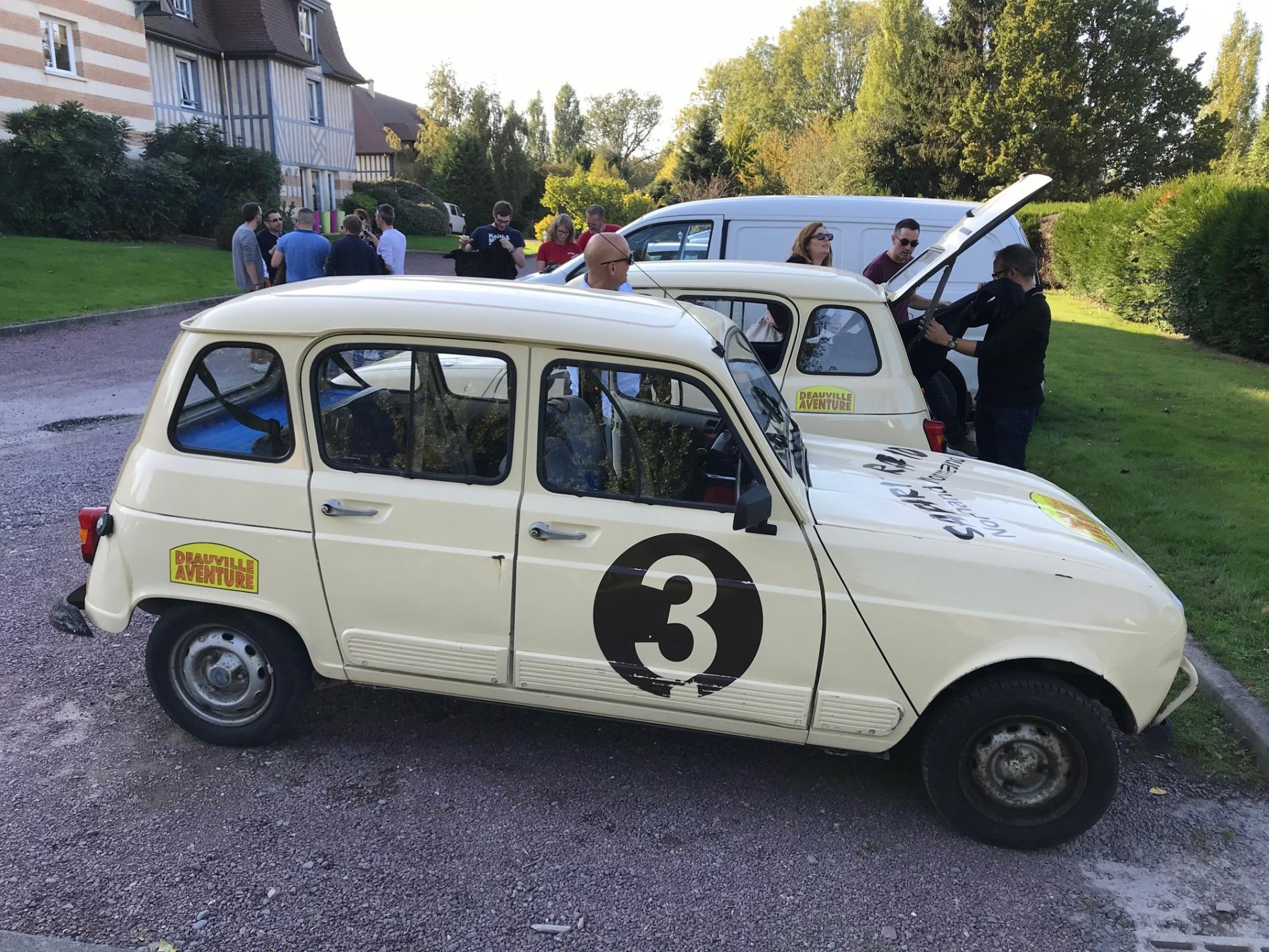 Rallye automobile en 4L en Normandie