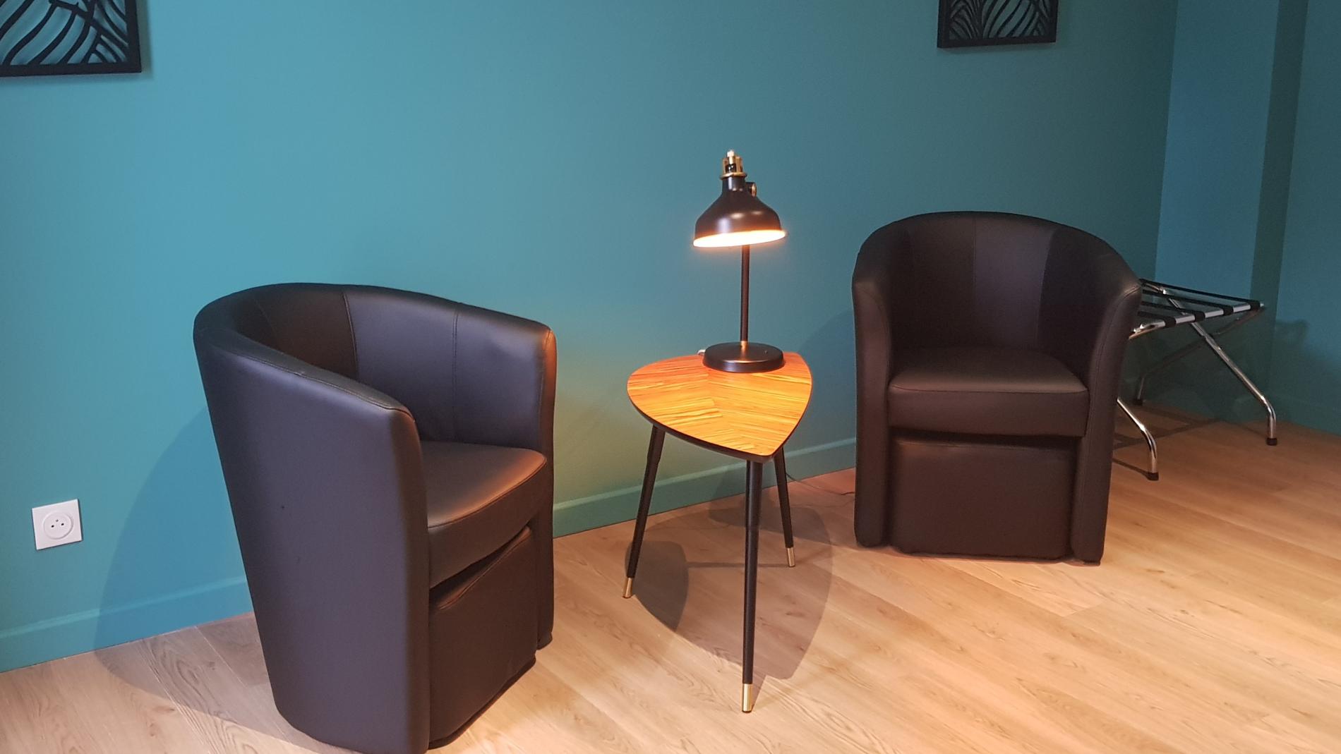 salon chambre familliale