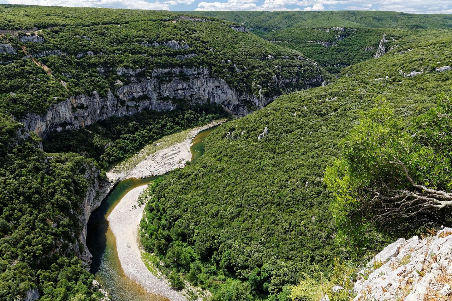 The Ardèche valley