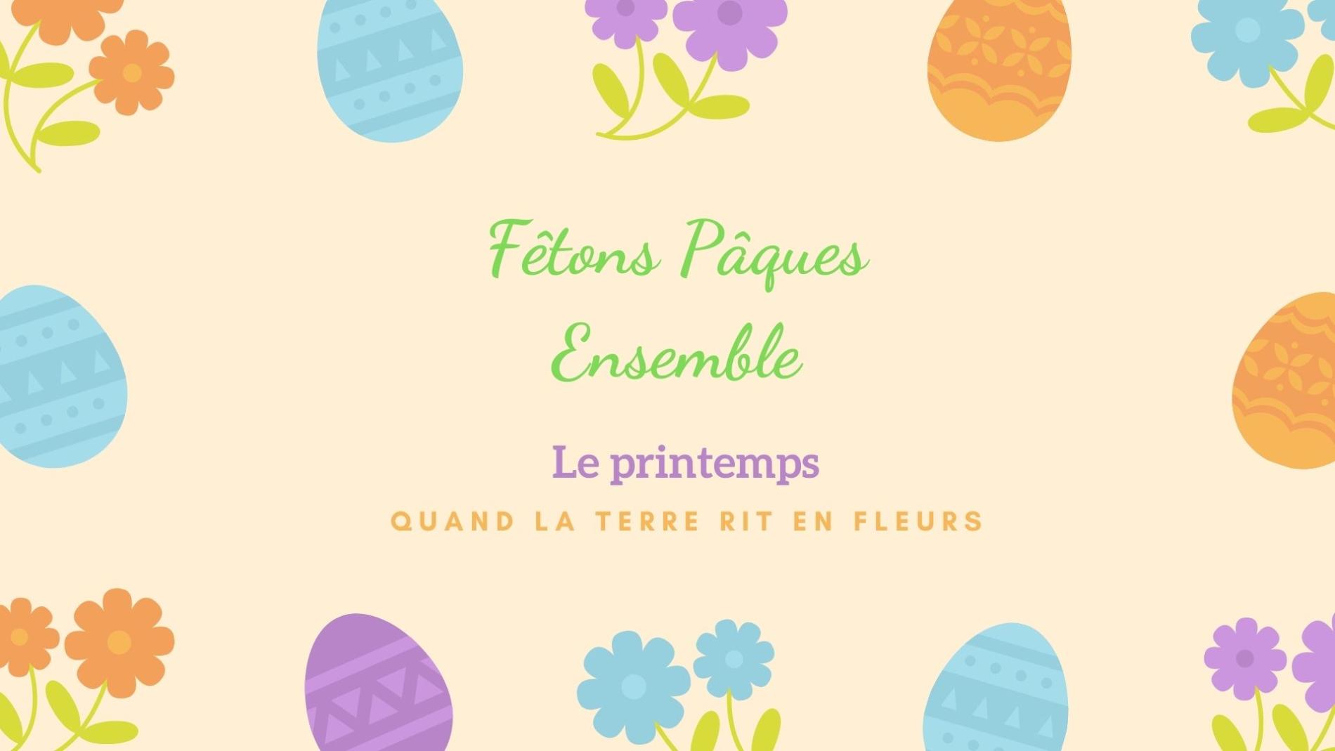 Menu de Pâques Dimanche et Lundi