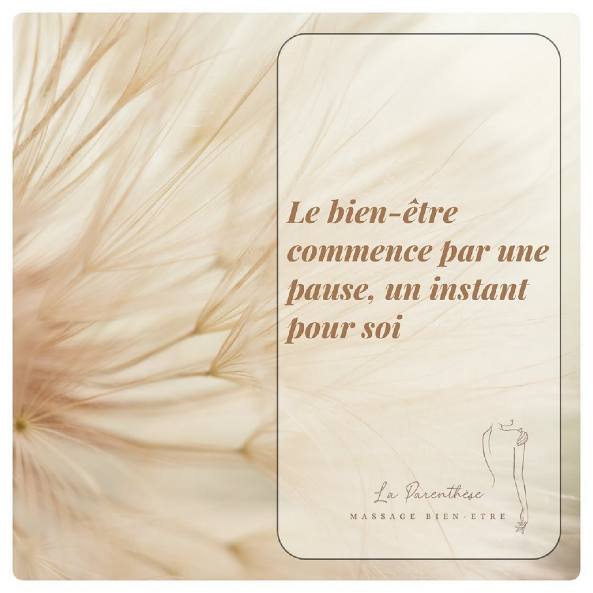 la Parenthese ( Les Massages dans votre gîte )