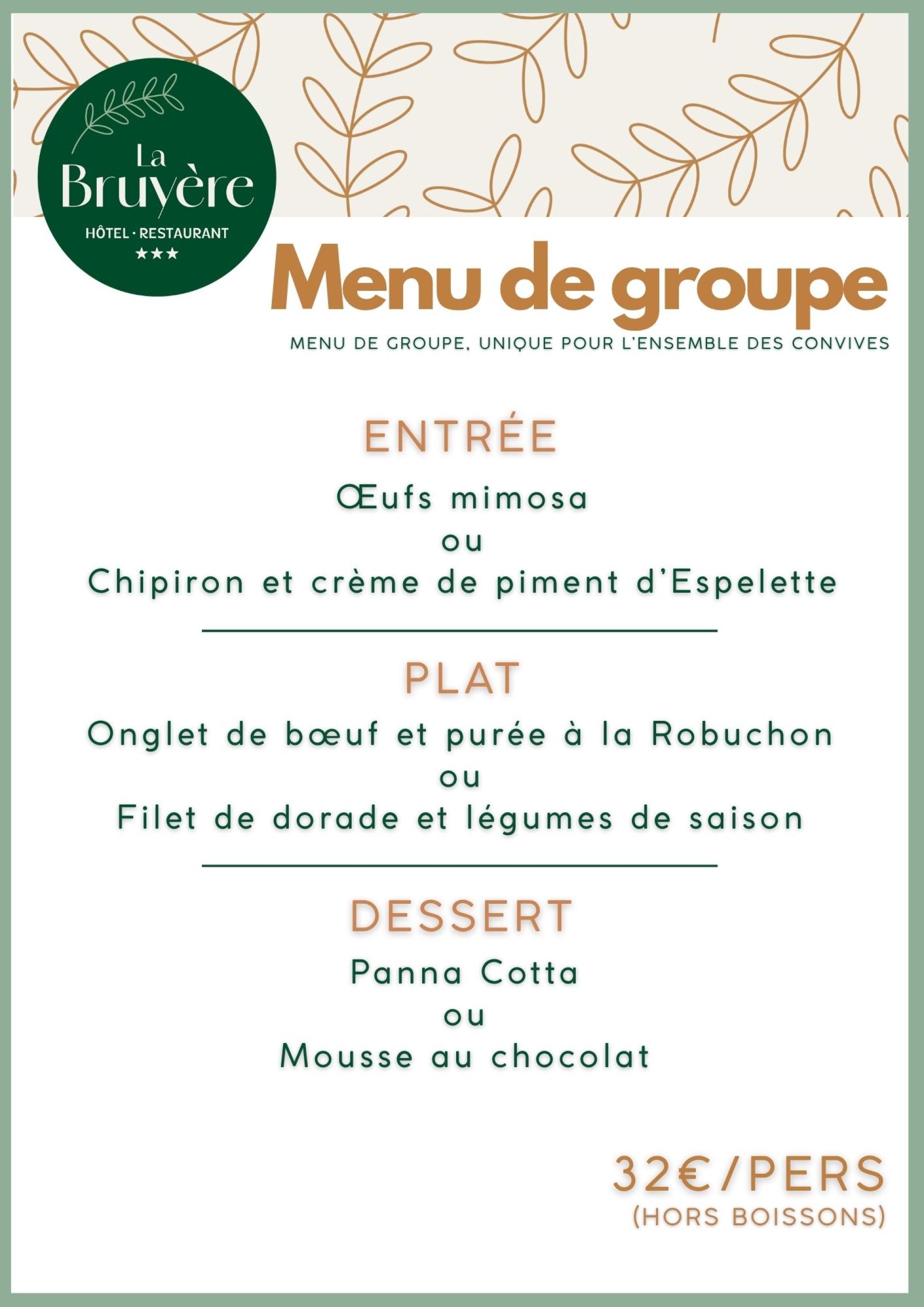 Menu groupe