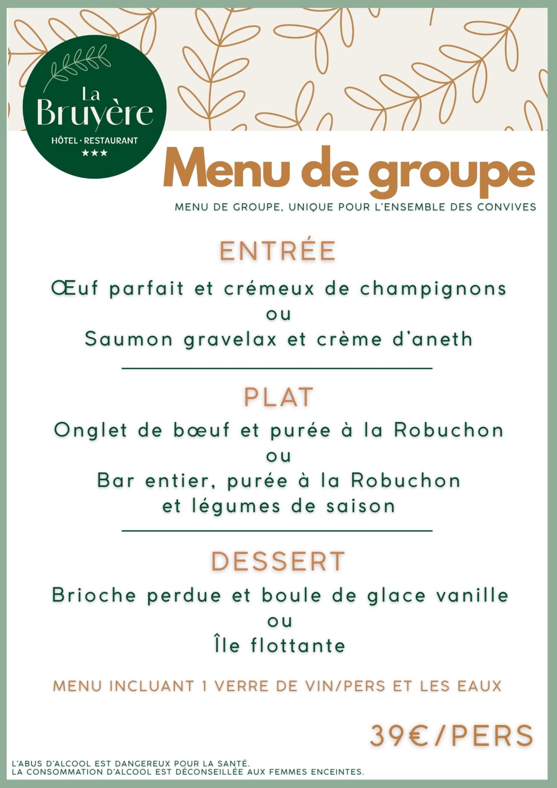 Menu groupe
