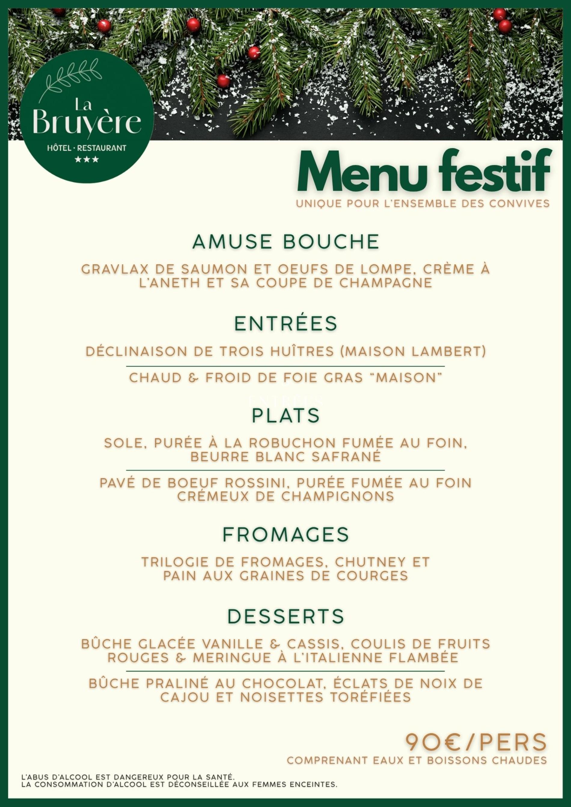 Menu festif