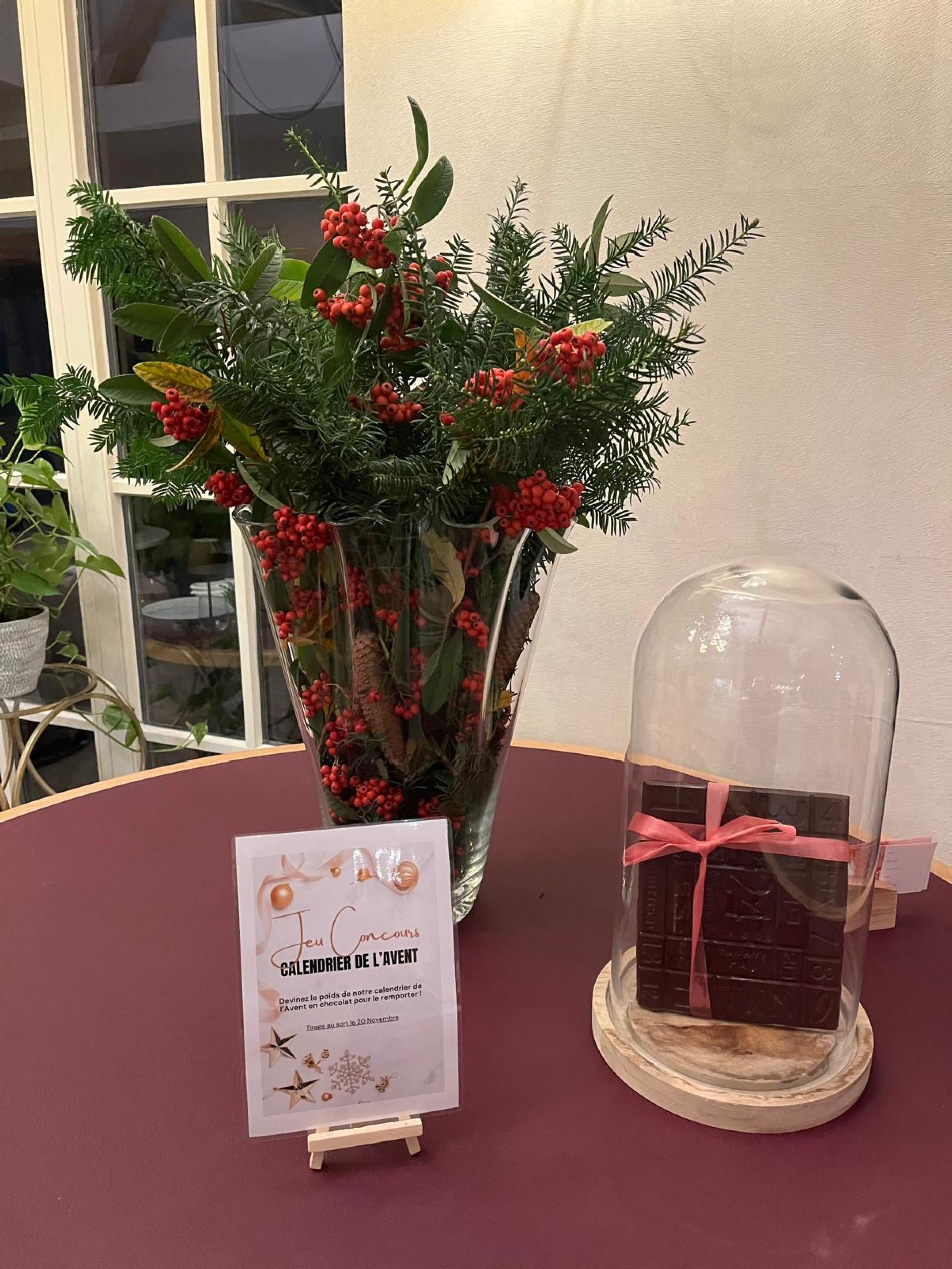 Calendrier de l'Avent en Chocolat Noir ou Lait