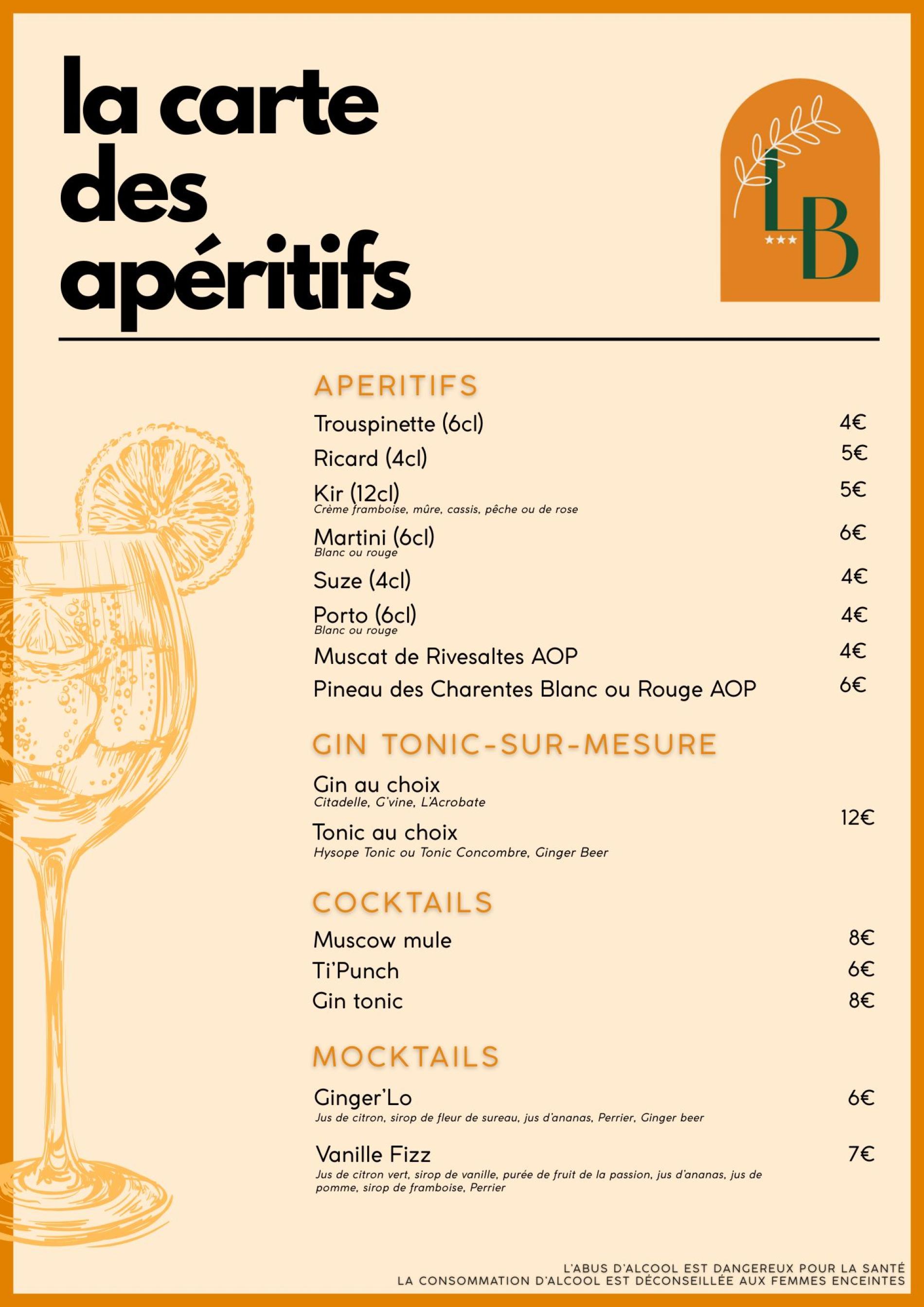 Nos apéritifs & Cocktails - Mocktails